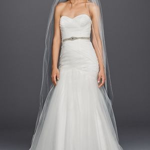 Strapless Sweetheart Mermaid Tulle Wedding Dress